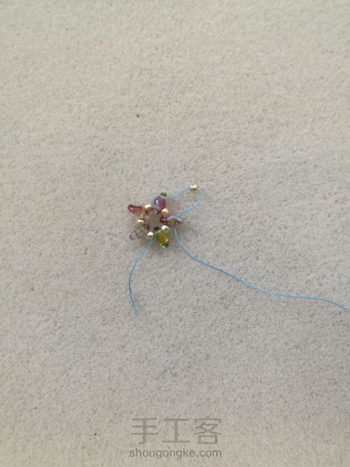 焦点耳坠 第5步