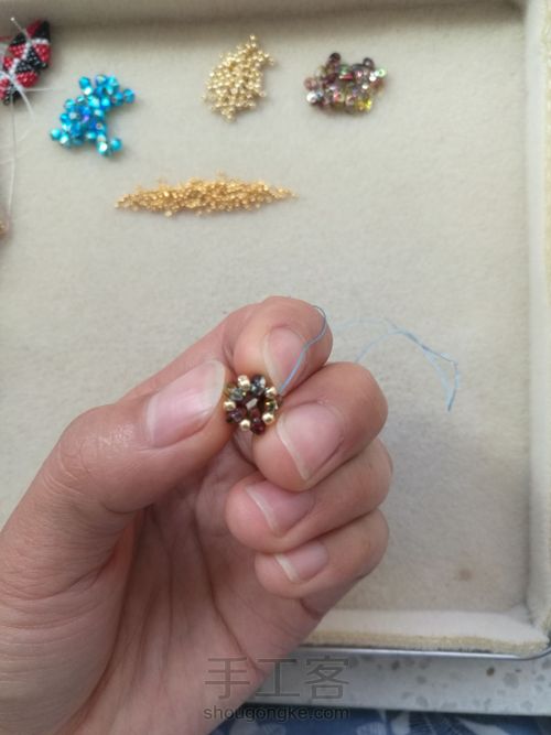 焦点耳坠 第7步