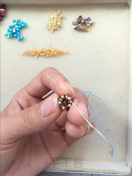 焦点耳坠 第8步