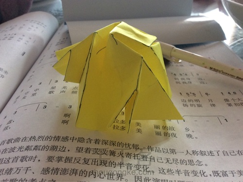 简单纸玫瑰的教程（下） 第8步