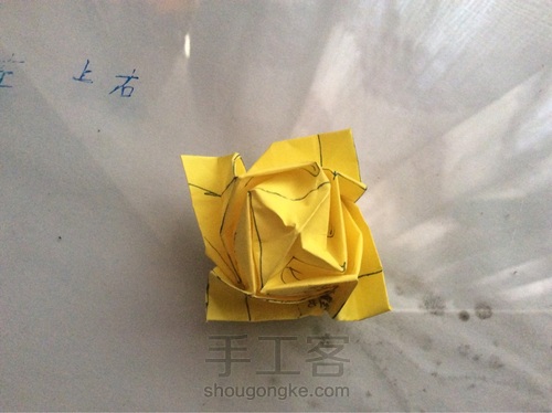 简单纸玫瑰的教程（下） 第35步