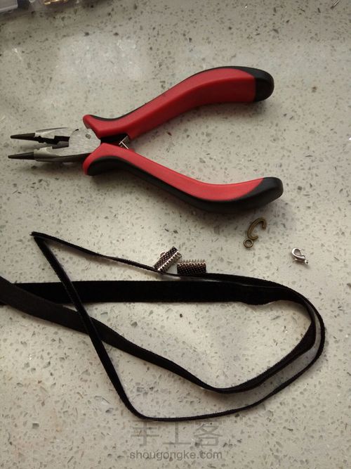 DIY锁骨链教程 第2步