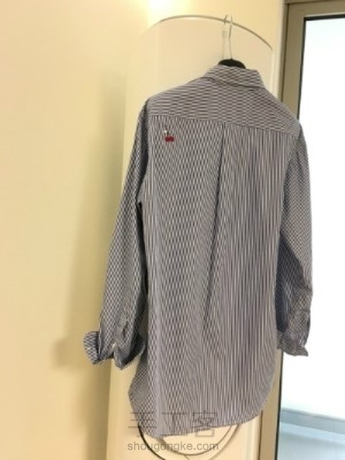 “小心机”girl,衬衫改造文艺女神美美哒 第8步