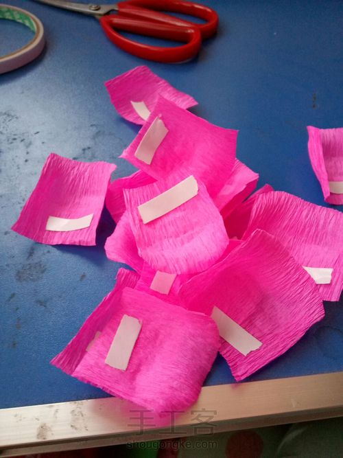 皱纹纸美丽的玫瑰 第8步