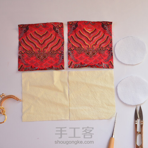 一眼万年 两片式迷你小福包 第1步