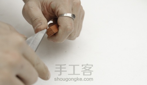 中式红花梨、紫光檀拼木筷子一製作教程 第4步