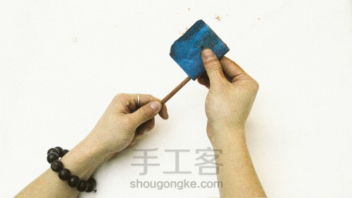 中式红花梨、紫光檀拼木筷子一製作教程 第18步