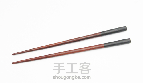中式红花梨、紫光檀拼木筷子一製作教程 第22步