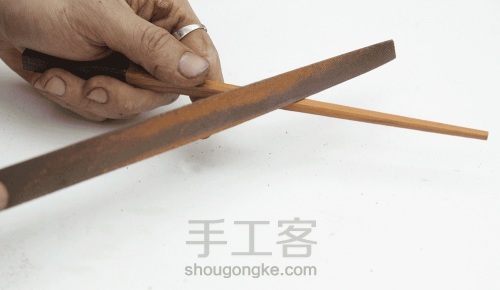 中式红花梨、紫光檀拼木筷子2製作教程 第17步