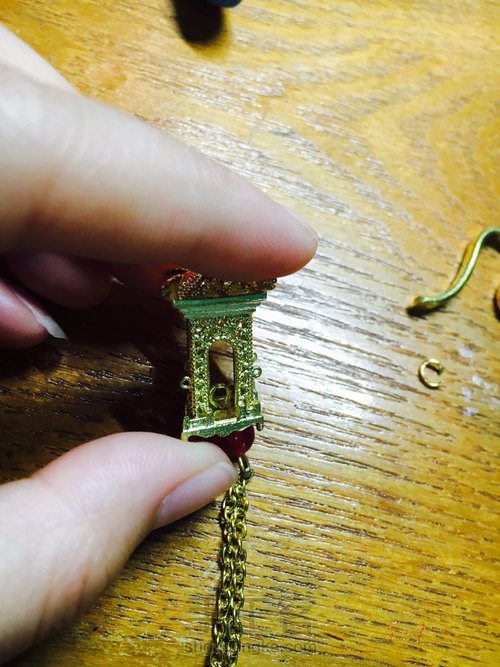 扁流云小凉亭发簪 第3步