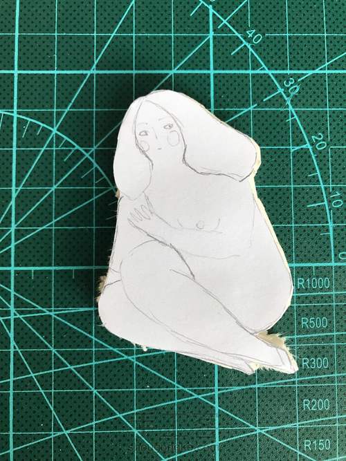 粘土红发胖妞 第3步
