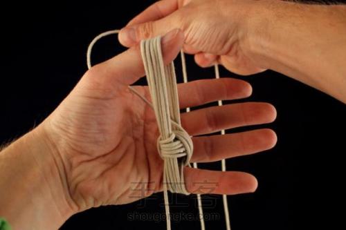 手工编织装饰节点 （一）“猴子拳头”的编织方法【转载】 第11步