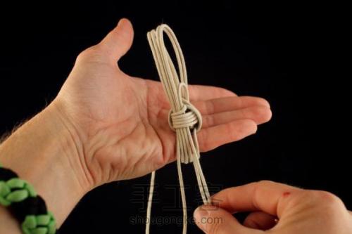 手工编织装饰节点 （一）“猴子拳头”的编织方法【转载】 第13步