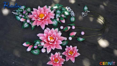 DIY粘土手工制作荷花装饰项链【转载】 第7步