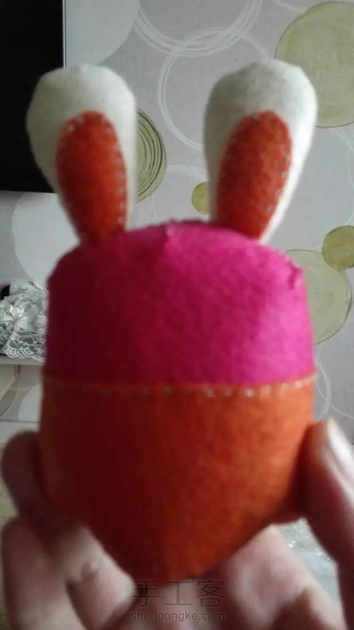 不织布小兔 第2步
