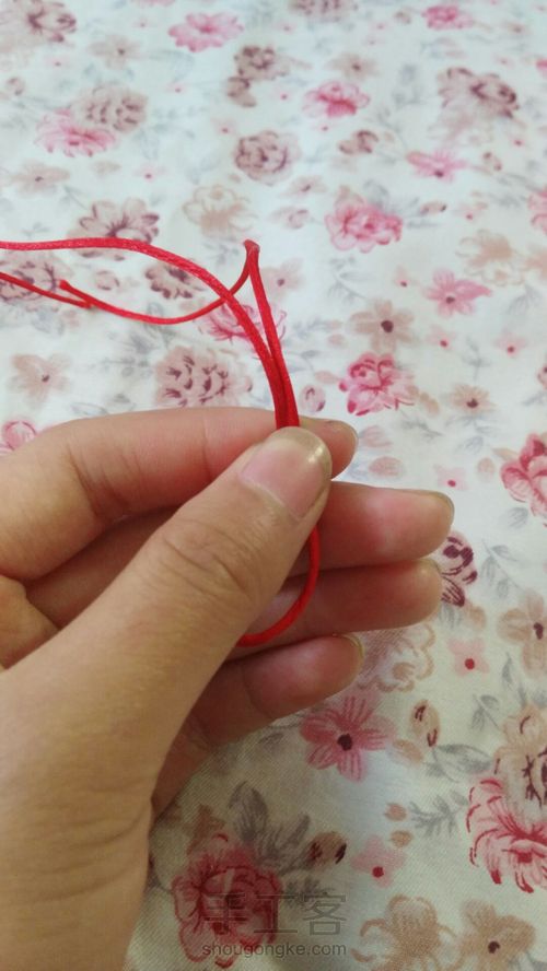 金刚结编发 第3步