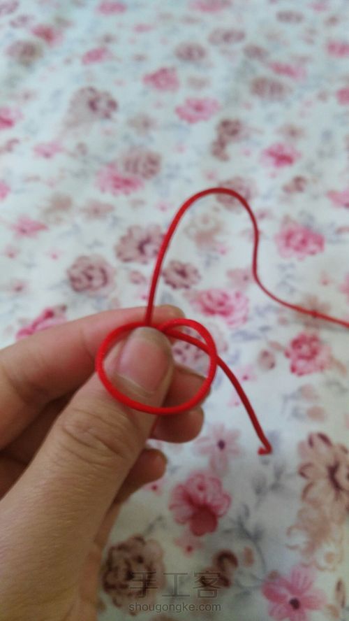 金刚结编发 第4步