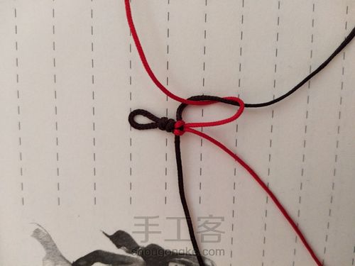 桃花手链 第4步