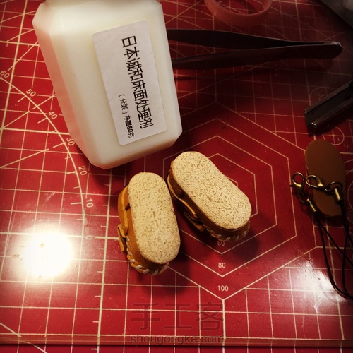 手缝皮革娃娃用豆豆鞋 第27步