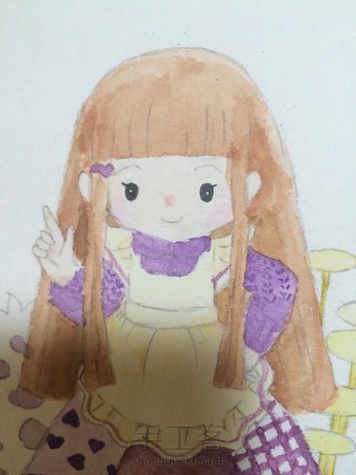 女孩和小猫 第4步