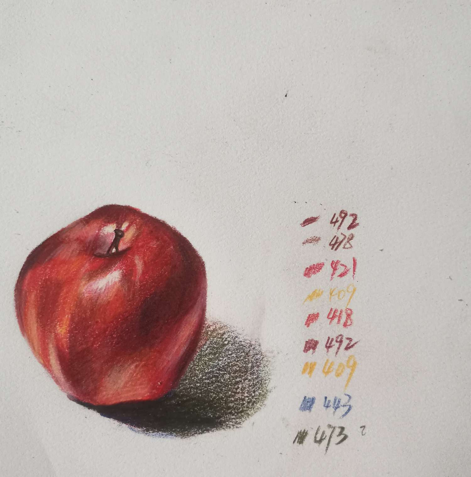 零基础也能画出一颗大苹果