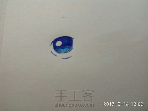 蓝眼睛② 第6步