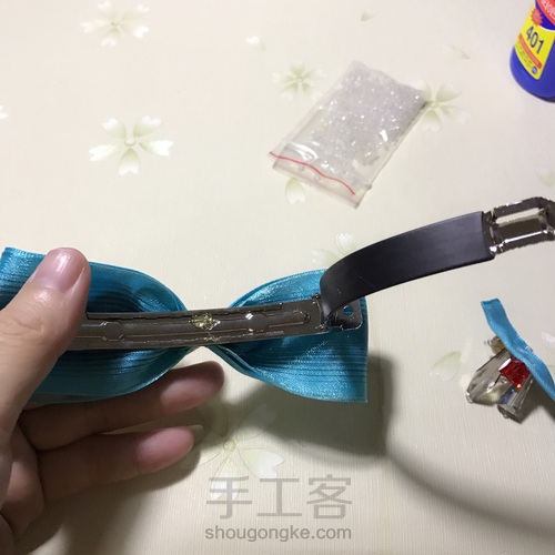 重工钉珠发夹  耐心活 第17步