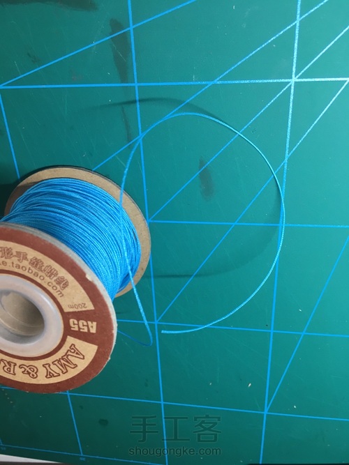 皮艺手艺经之手缝线 第6步