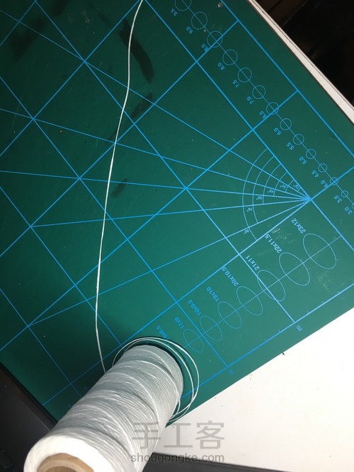 皮艺手艺经之手缝线 第7步