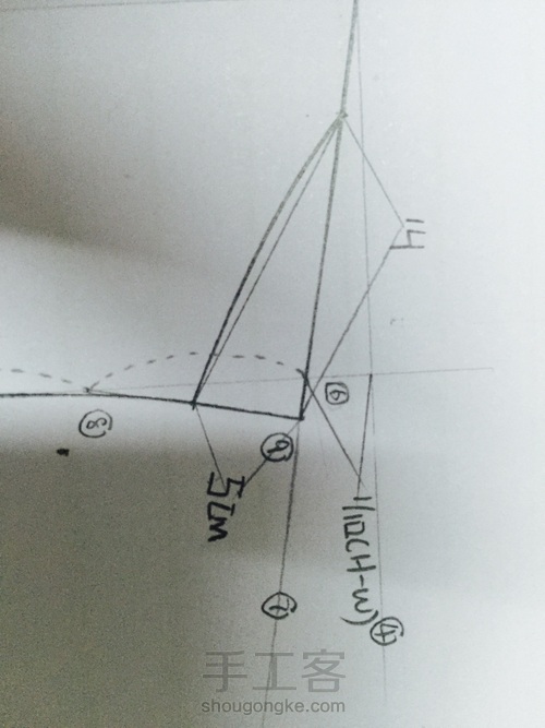 A型裙制图 第6步