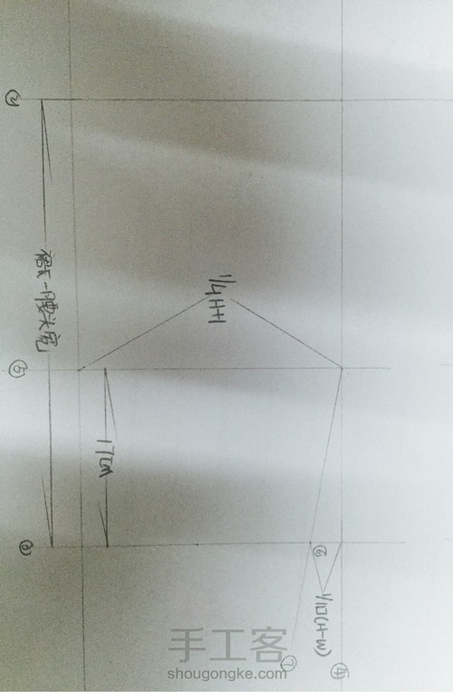 A型裙制图 第8步