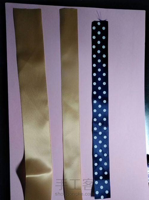 双色翻转蝴蝶节发饰 第1步