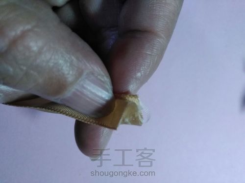 双色翻转蝴蝶节发饰 第8步