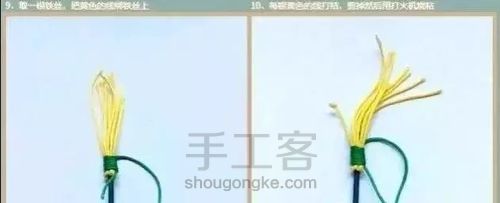 转载荷花编绳 第9步