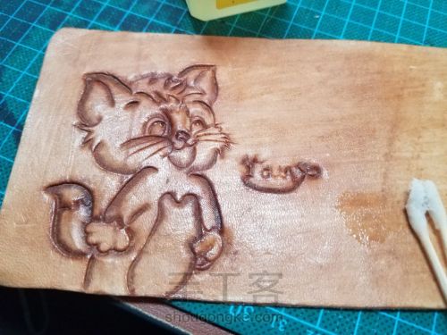 Tom和Jerry   皮雕皮艺钱夹 第8步