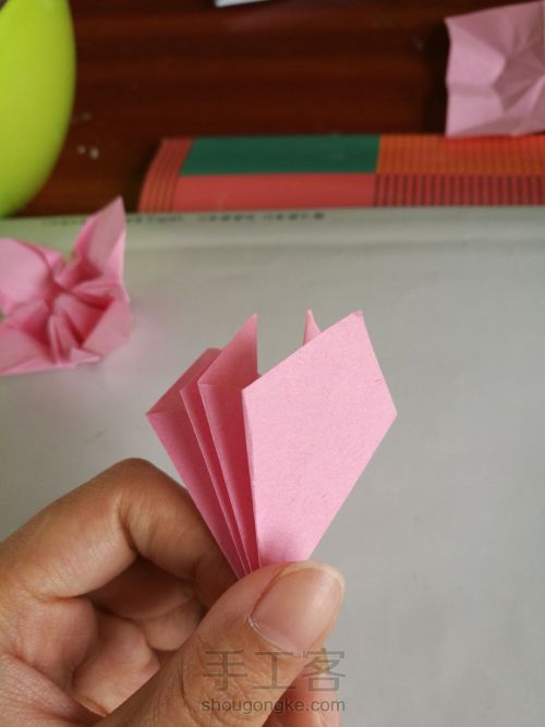 ［转］超详细的山梅花折纸教程 第13步