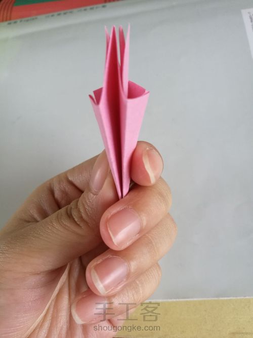 ［转］超详细的山梅花折纸教程 第8步