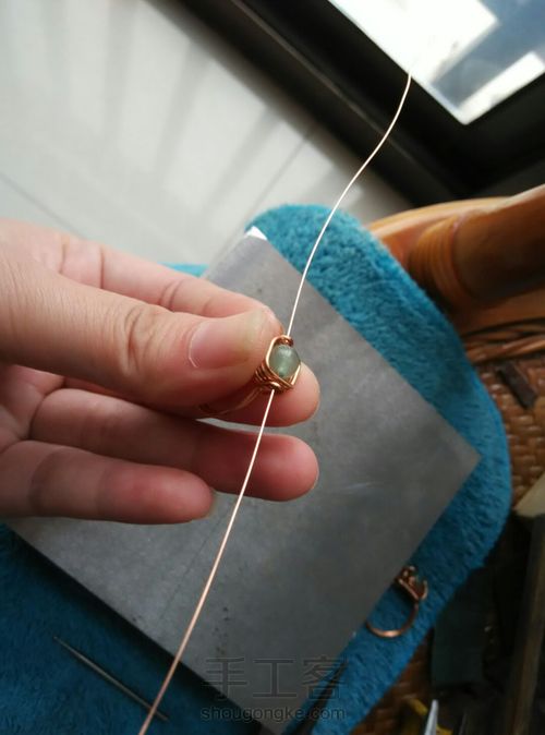 绿东陵小方戒 第5步