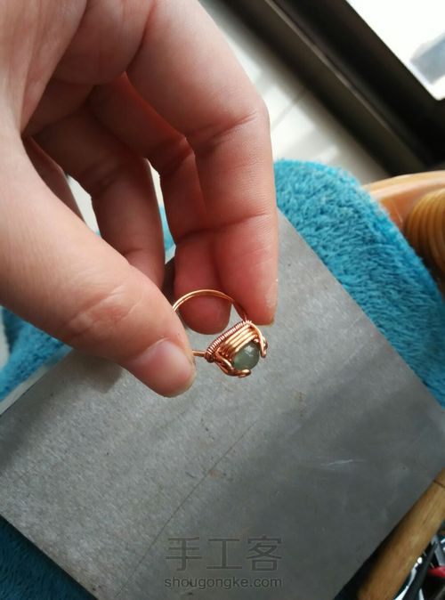 绿东陵小方戒 第8步