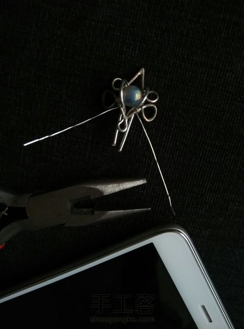 月光石绕线小吊坠 第5步