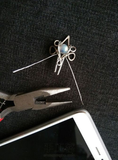 月光石绕线小吊坠 第6步