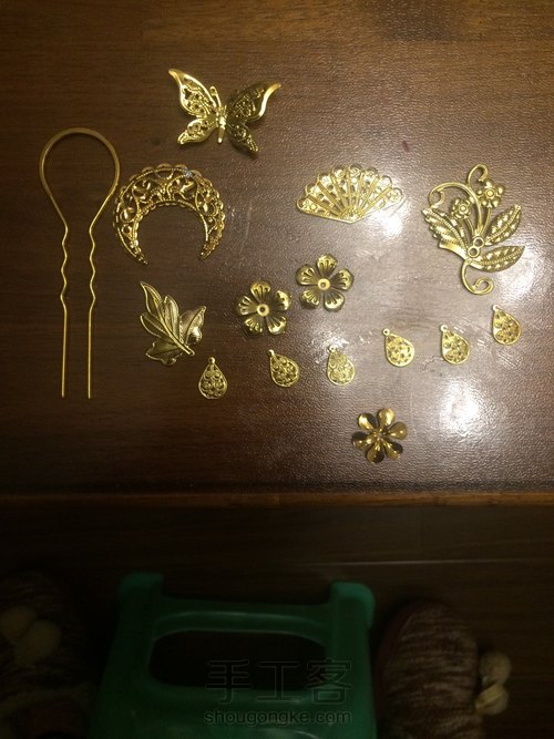 月亮吊扇发簪子 第1步