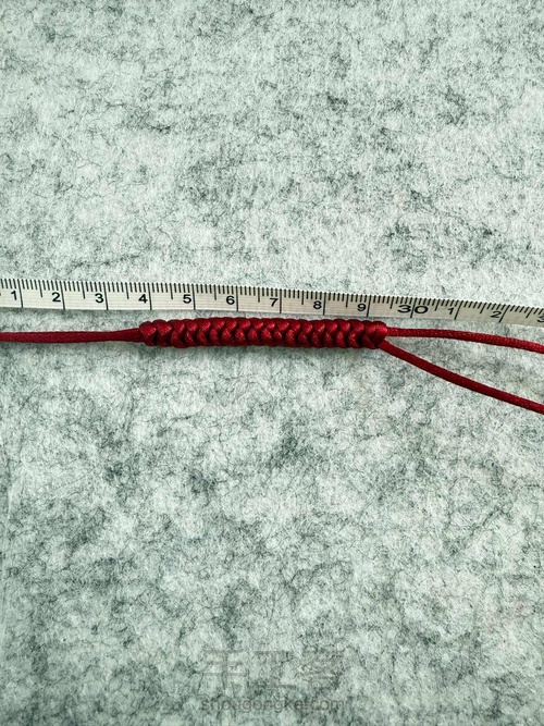 “金玉满堂·平安吉祥”红绳制作技法教学———非遗结绳公益活动体验款 第3步