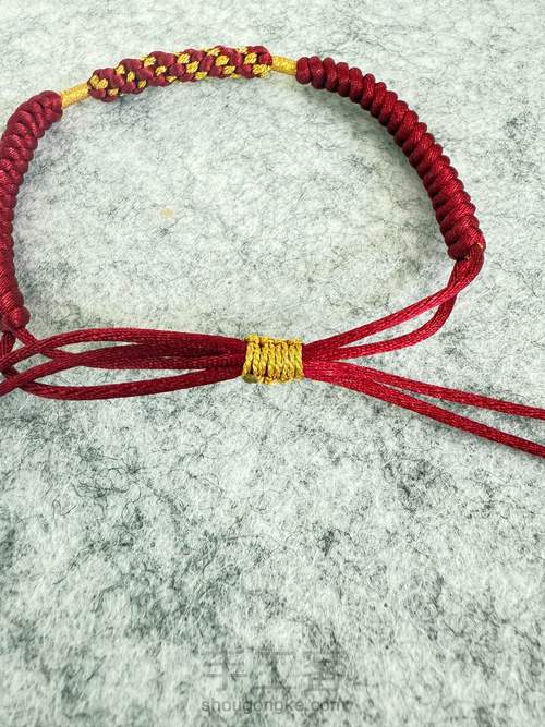 “金玉满堂·平安吉祥”红绳制作技法教学———非遗结绳公益活动体验款 第11步