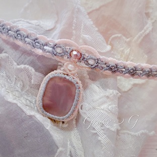 Macrame蕾丝锁骨链1