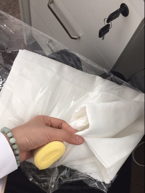 宝宝纱布隔汗巾 第1步