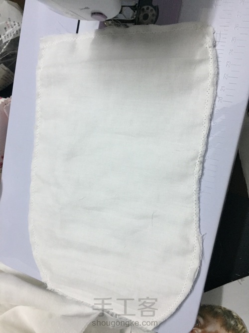 宝宝纱布隔汗巾 第4步