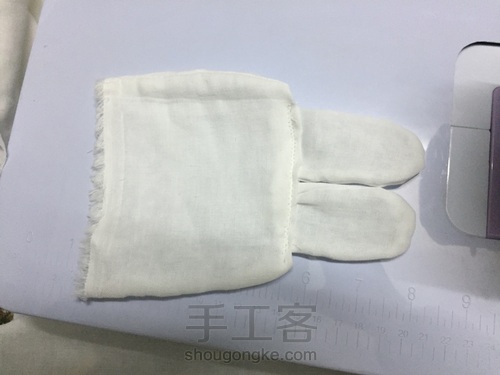 宝宝纱布隔汗巾 第6步