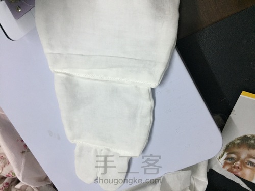 宝宝纱布隔汗巾 第7步