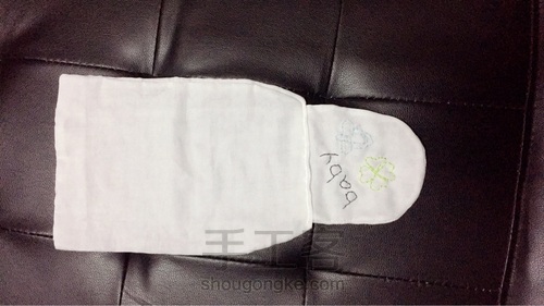 宝宝纱布隔汗巾 第10步